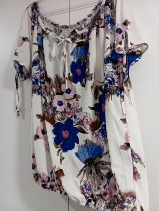 Blusón estampado floral talla única