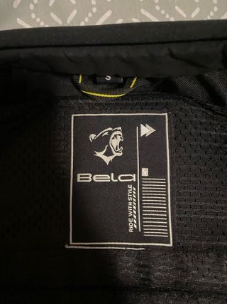 Chaqueta Moto Bela Negra y rosa