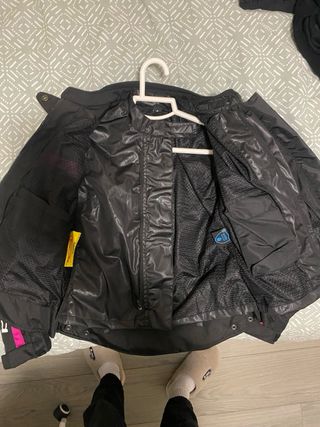Chaqueta Moto Bela Negra y rosa