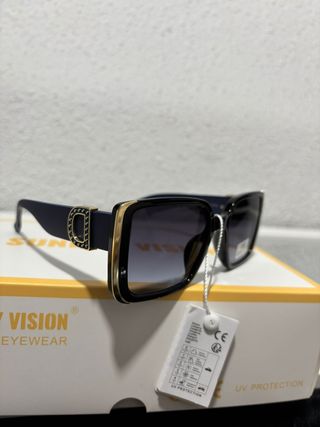 Gafas de sol VISION negras y doradas