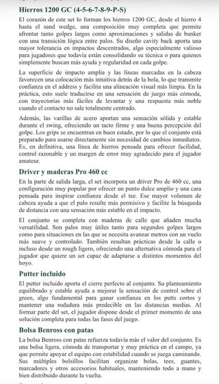 Set de Palos de Golf WILSON 1200