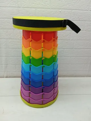 Taburete plegable con luz LED