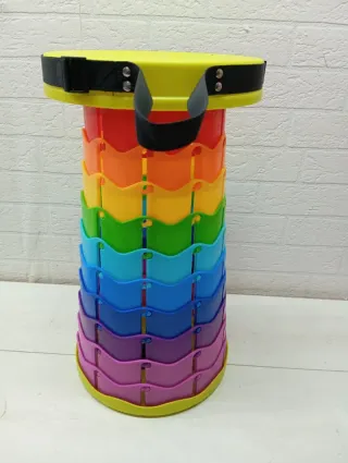 Taburete plegable con luz LED