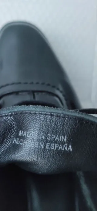 Zapatos Uterqüe negros con cordones y plataforma