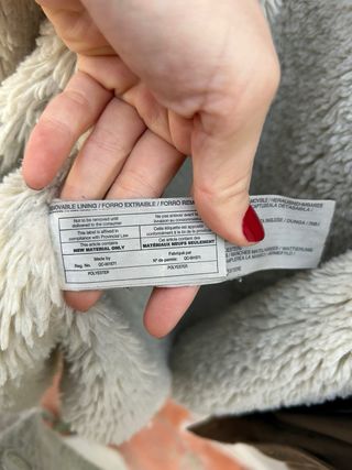 Abrigo Zara Marrón Forro Borreguito