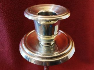 Candelabro Vintage Plateado 26cm Tallo muy Labrado