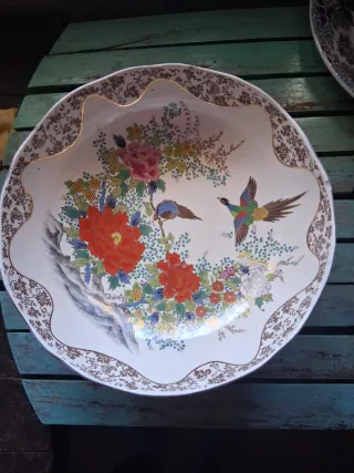 Centro de mesa frutero porcelana