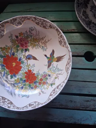 Centro de mesa frutero porcelana