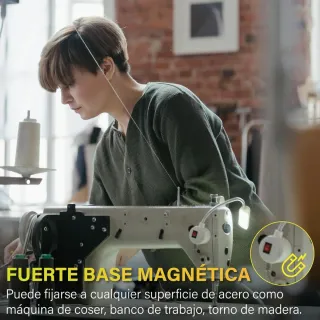 Lámpara LED imantada para máquina de coser