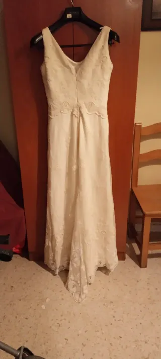 Vestido Novia Franc Sarabia T.38 Blanco