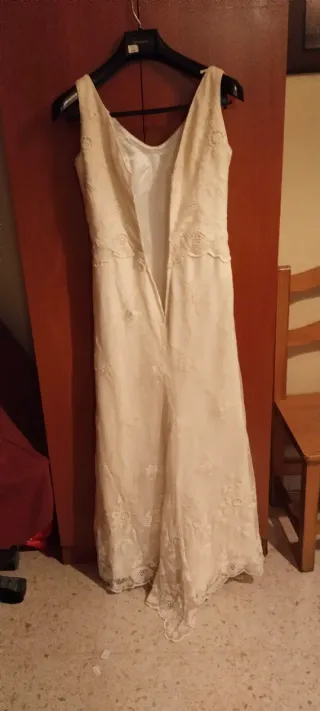 Vestido Novia Franc Sarabia T.38 Blanco