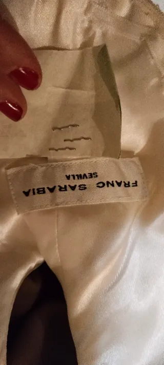 Vestido Novia Franc Sarabia T.38 Blanco