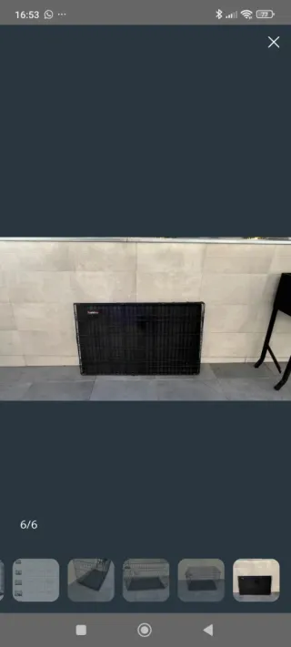 Jaula Perros Plegable Feandra XXL Negra