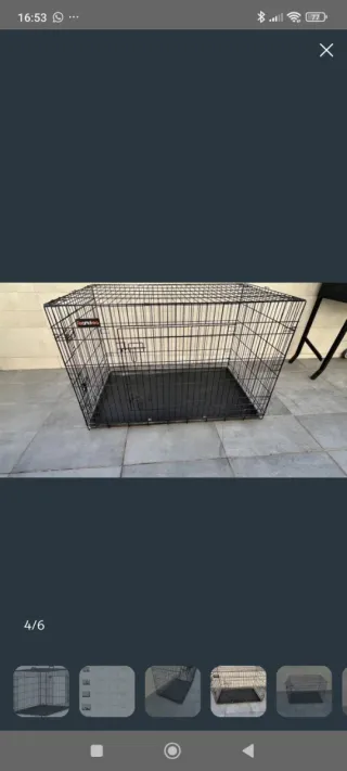 Jaula Perros Plegable Feandra XXL Negra