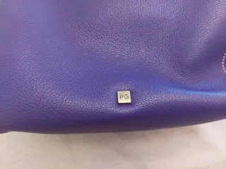 Bolso de mano piel Purificación García morado