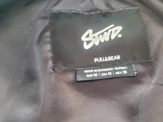 Chaqueta juvenil verde y blanca Talla M