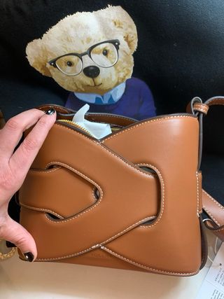 Bolso marrón de cuero