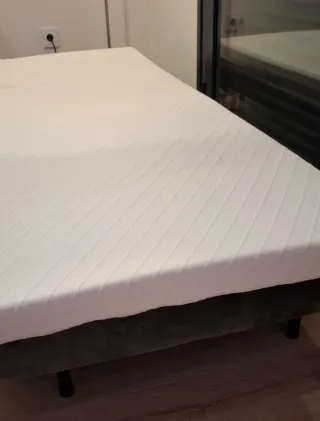 Sofá Cama Plegable Gris.