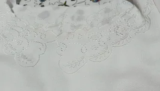 Vestido blanco con encaje