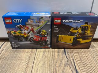 Lote 2 Scatole Lego City e Technic