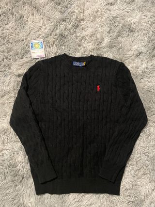 Polo Ralph Lauren Jersey Negro Cable Knit