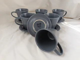 6 tazas café 18cl con platillos Ikea