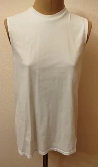 Camiseta blanca efecto capa