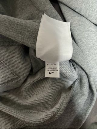 Nike Sudadera Gris Solo Swoosh Relaxed Fit