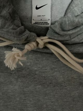 Nike Sudadera Gris Solo Swoosh Relaxed Fit