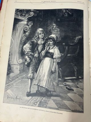 Láminas.La Ilustración Artística 1888. 10 láminas.