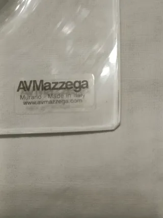 Lampada sospesa AV Mazzega vetro Murano