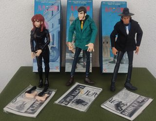 Lotto 3 x Lupin III action figure 1^ serie