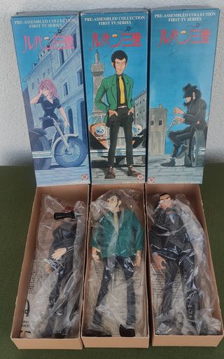 Lotto 3 x Lupin III action figure 1^ serie