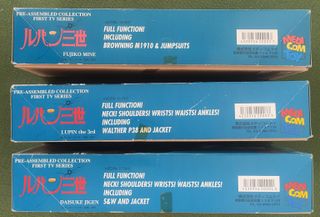 Lotto 3 x Lupin III action figure 1^ serie