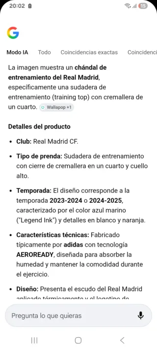 Chándal Adidas Real Madrid Azul