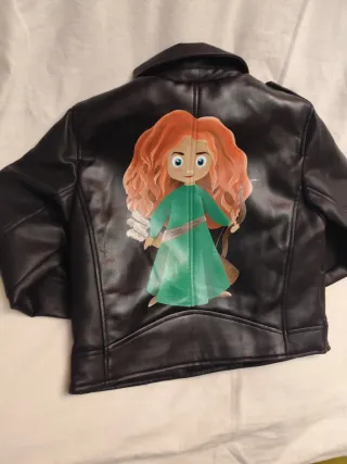 Chaqueta cuero pintada Mérida 7/8 años