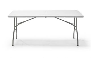 3 Tavoli Pieghevoli Bianchi e Grigi