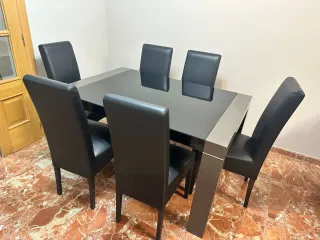 Oferta lote Mueble TV + Mesa Comedor + 6 Sillas