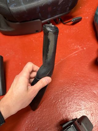 Funda Freno de Mano Cuero Negro