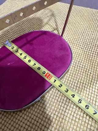 Soporte Joyas con Espejo Dorado y Morado