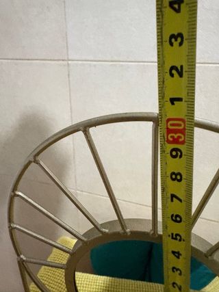 Soporte Joyas con Espejo Dorado y Morado