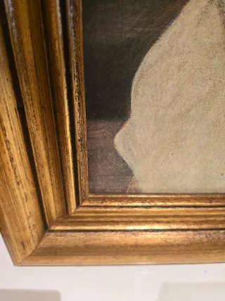 Cuadro .Antiguo. Con marco dorado.
