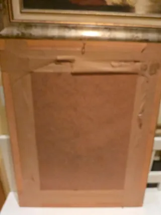 Cuadro .Antiguo. Con marco dorado.