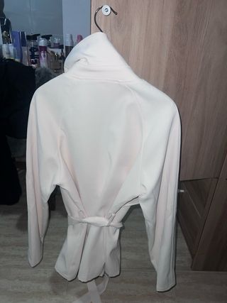 Chaqueta larga Pull&Bear beige Talla M