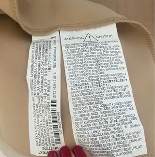 Chaqueta blazer larga Zara beige