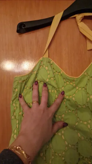 Traje Flamenca Verde y Amarillo