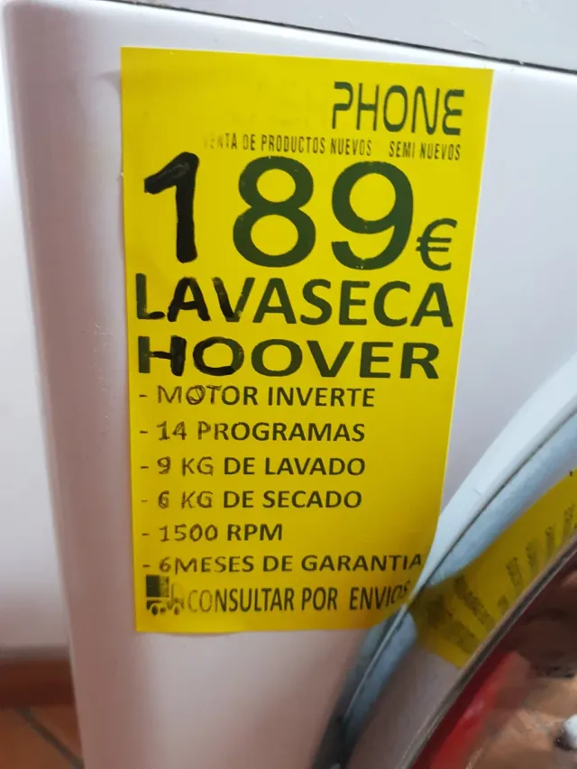 Lavaseca Hoover 9KG + 6KG AAA