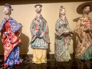 Statue cinesi ceramica vintage