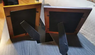 2 Marcos de madera marrones, 6€ los dos