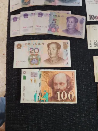 Lote de Billetes Antiguos Extranjeros